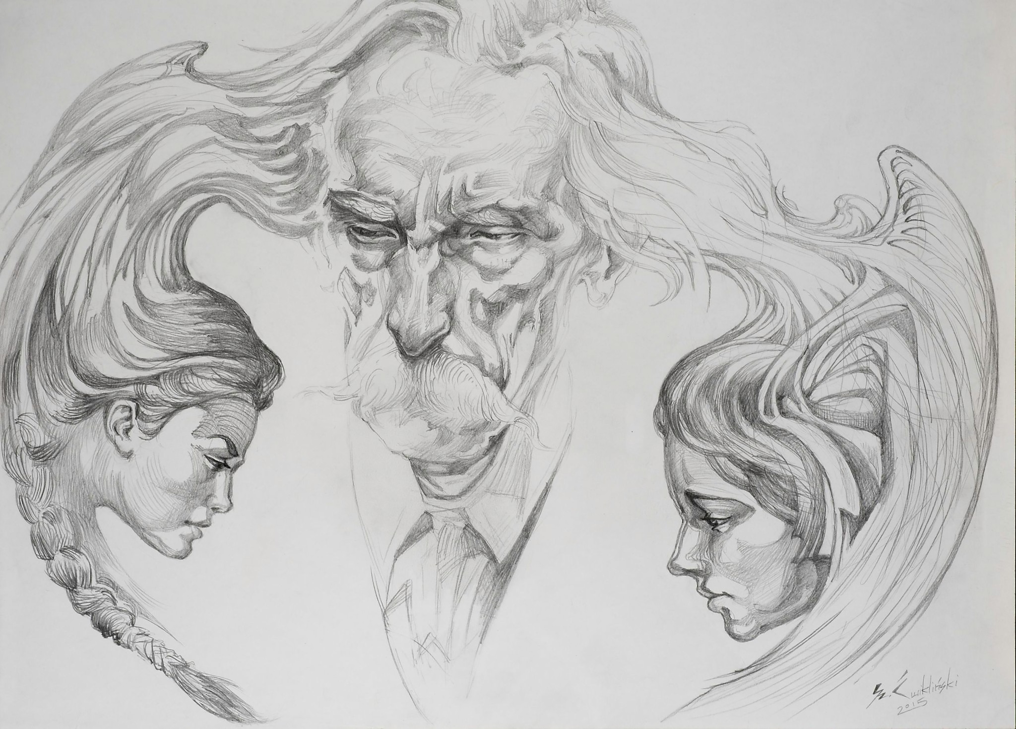 Szymon Ćwikliński Muzy 30 x 40 cm2015 Szymon Ćwikliński Muzy 30 x 40 cm2015