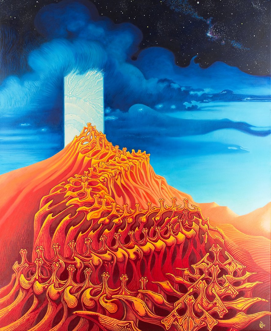 Szymon_new_small_0013 Szymon Ćwikliński - Tanatos uwalniający duszę, 100x70cm, 2017
